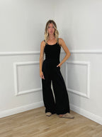 Pantalone a Palazzo Cotone 826121 Nero