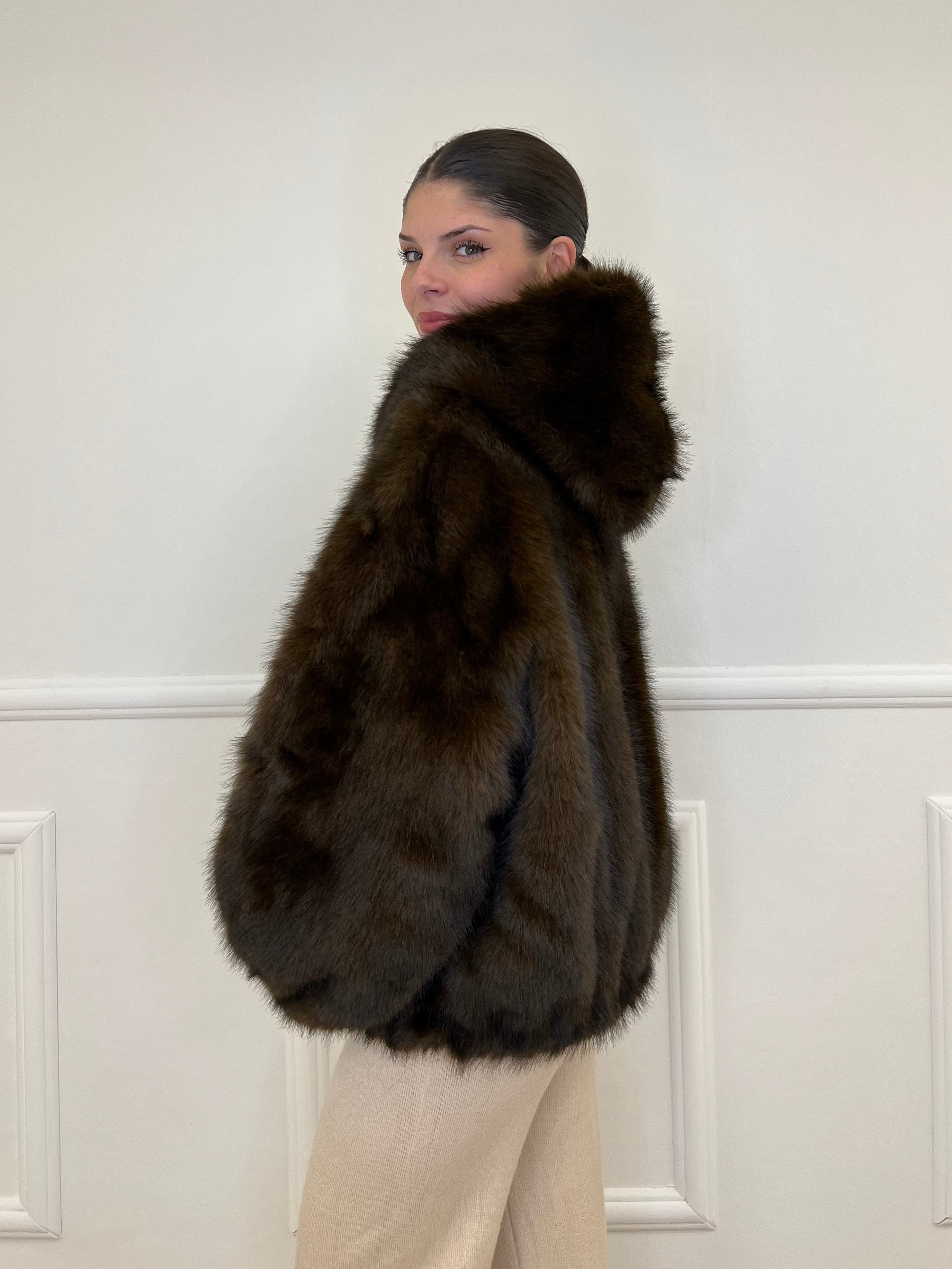 Pelliccia Bomber 00322 Moro