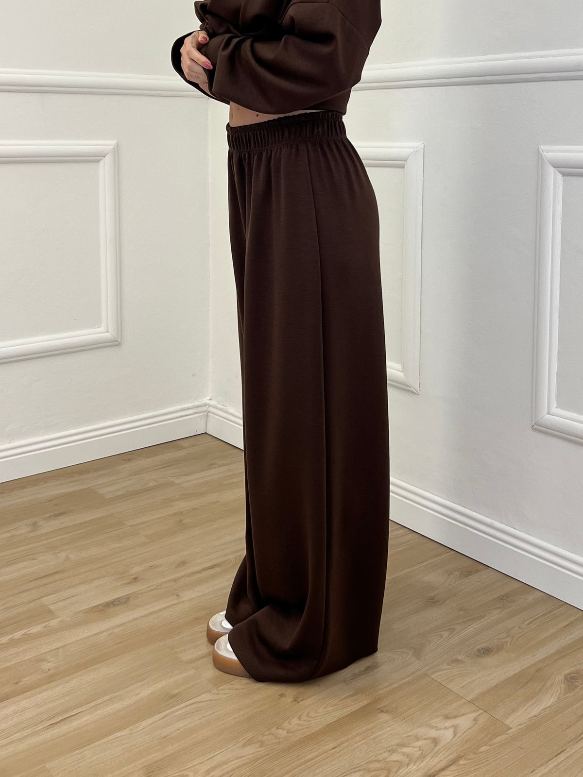 Tuta Over in Viscosa 3277 Marrone