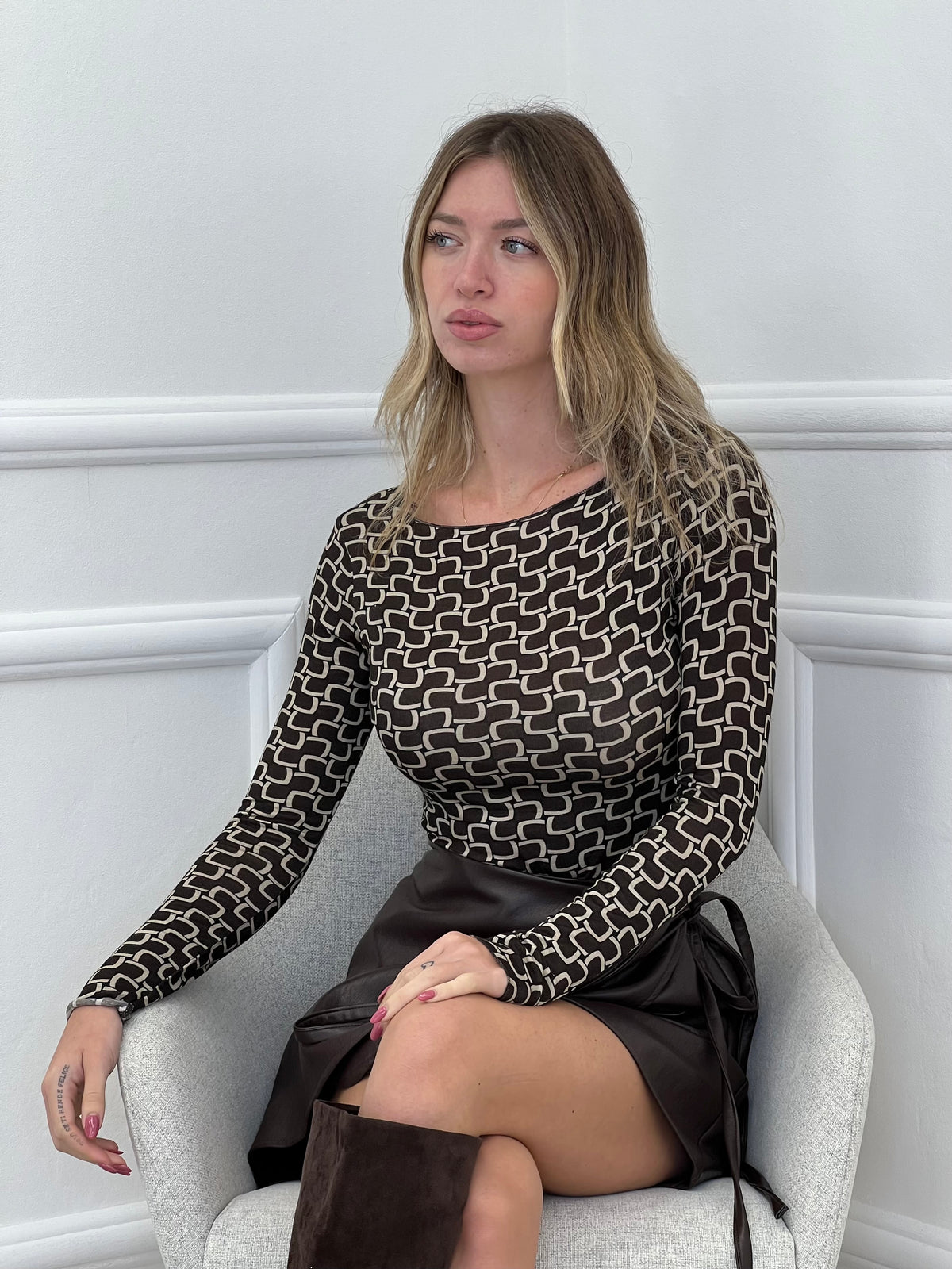 Maglia Ultralight con Cashmere "Catena" a Barchetta