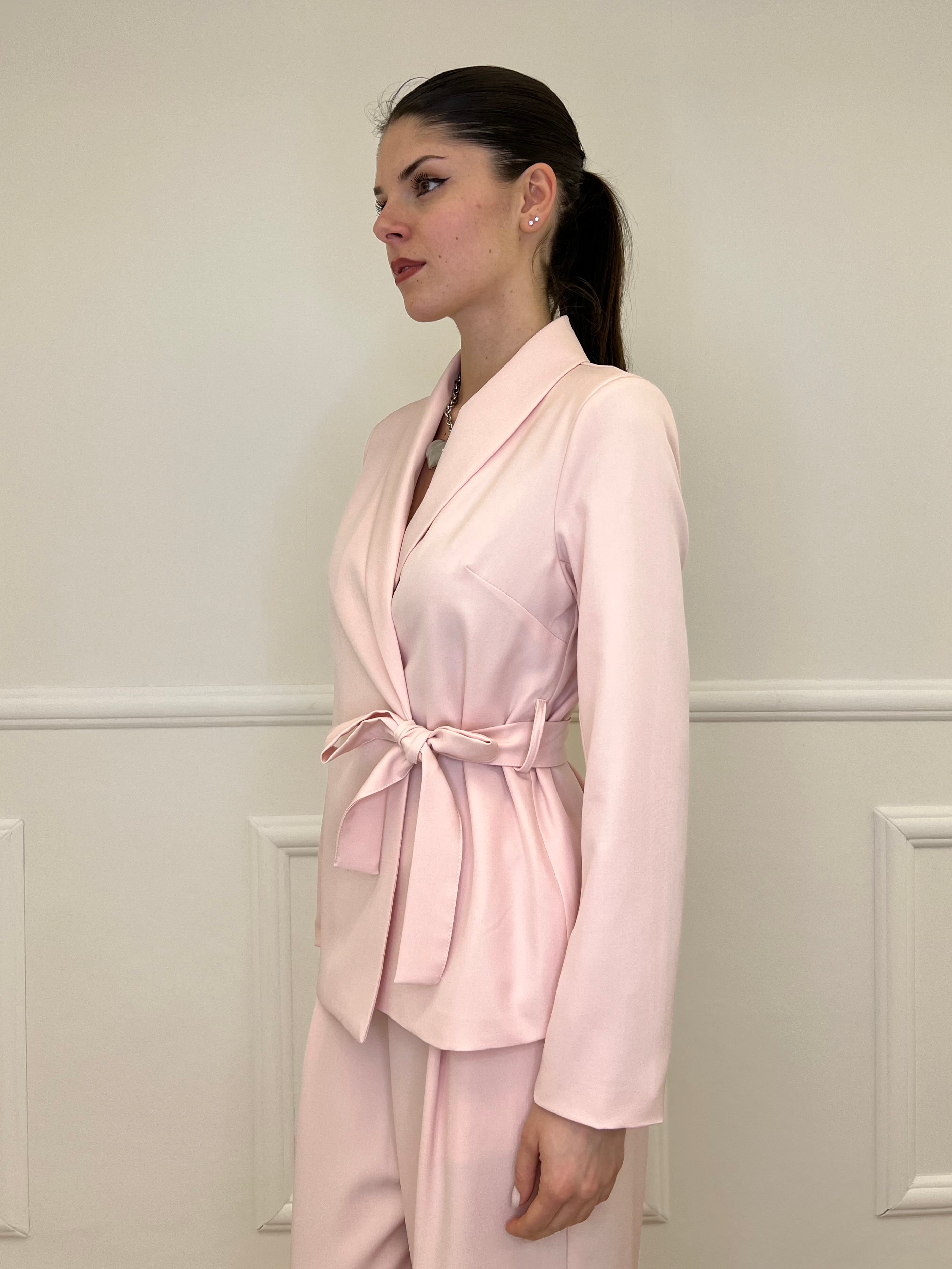 Tailleur con Fiocco 570851 Rosa