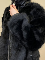 Pelliccia Interno Maculato SH1621 Nero