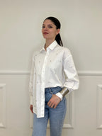 Camicia Over Cristalli 2511 Bianco