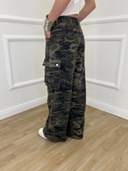 Pantalone Palazzo Cargo Camouflage 88152