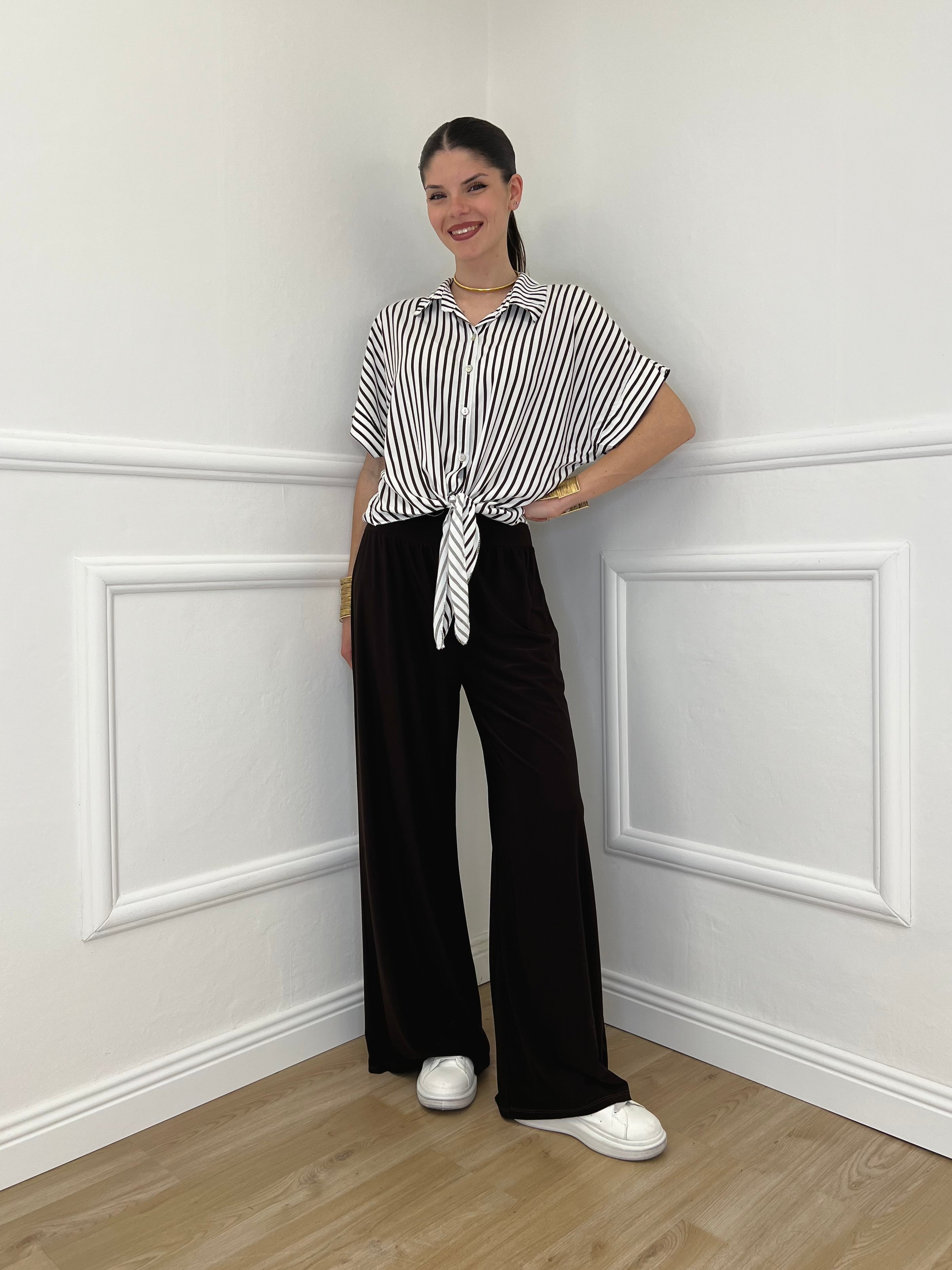 Pantalone Fluido 9078 Moro