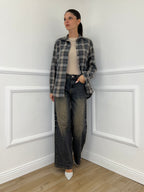 Camicia Madras A35 Grigio