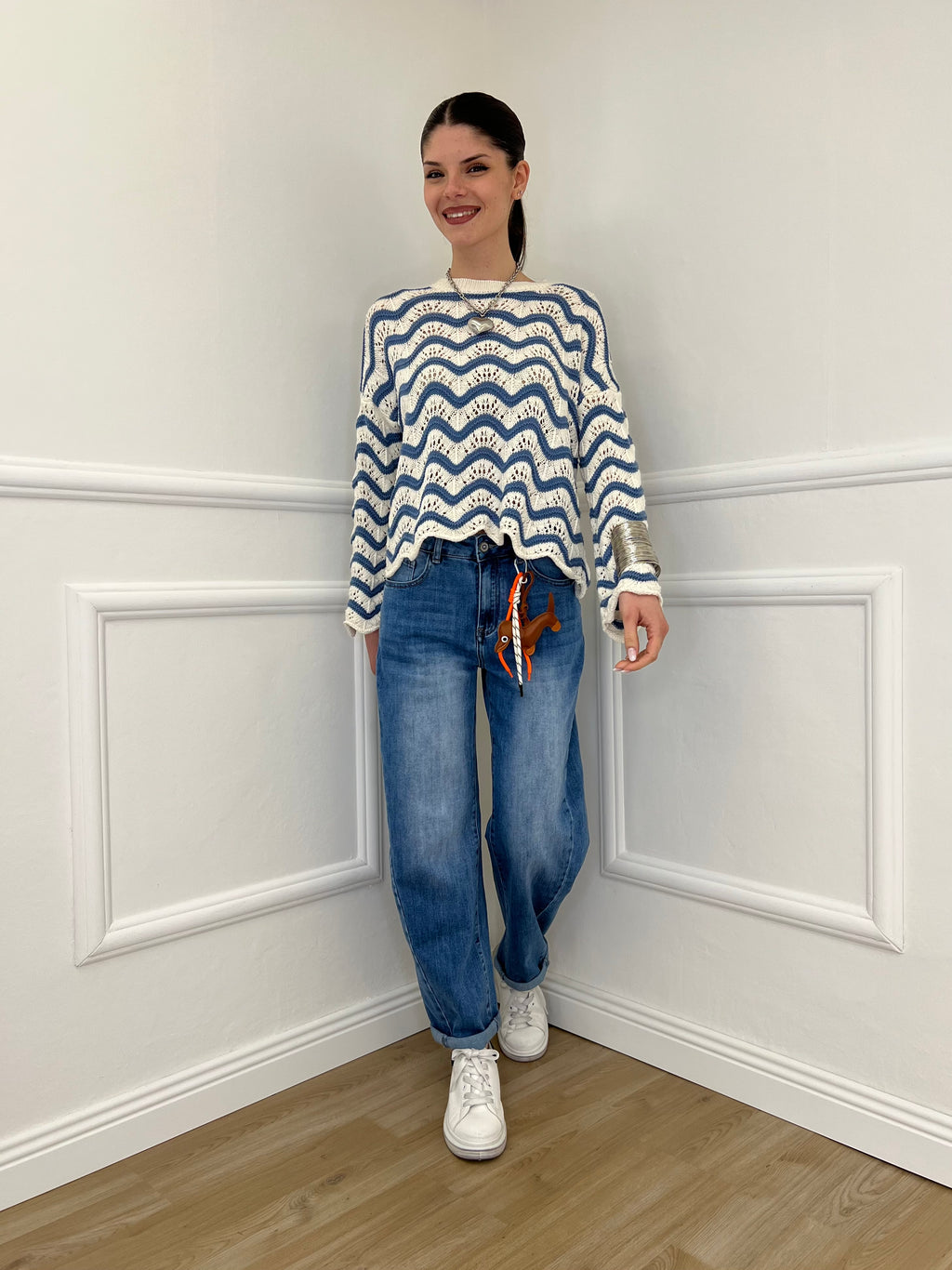 Jeans Balloon Slim 9319 Azzurro