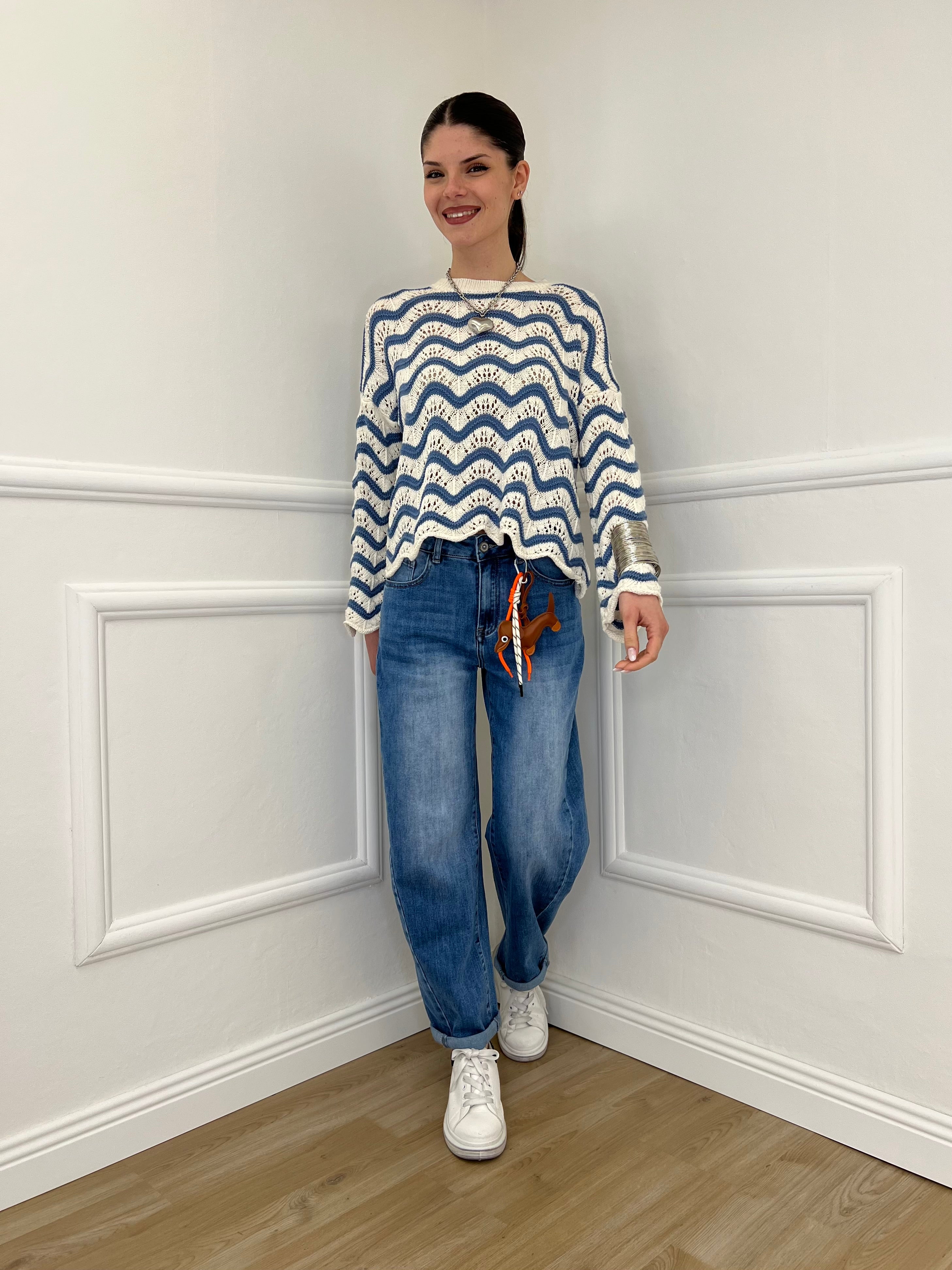 Jeans Balloon Slim 9319 Azzurro