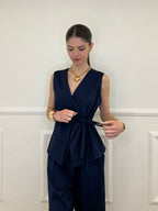 Gilet Fiocco Punto Milano 42144 Blu