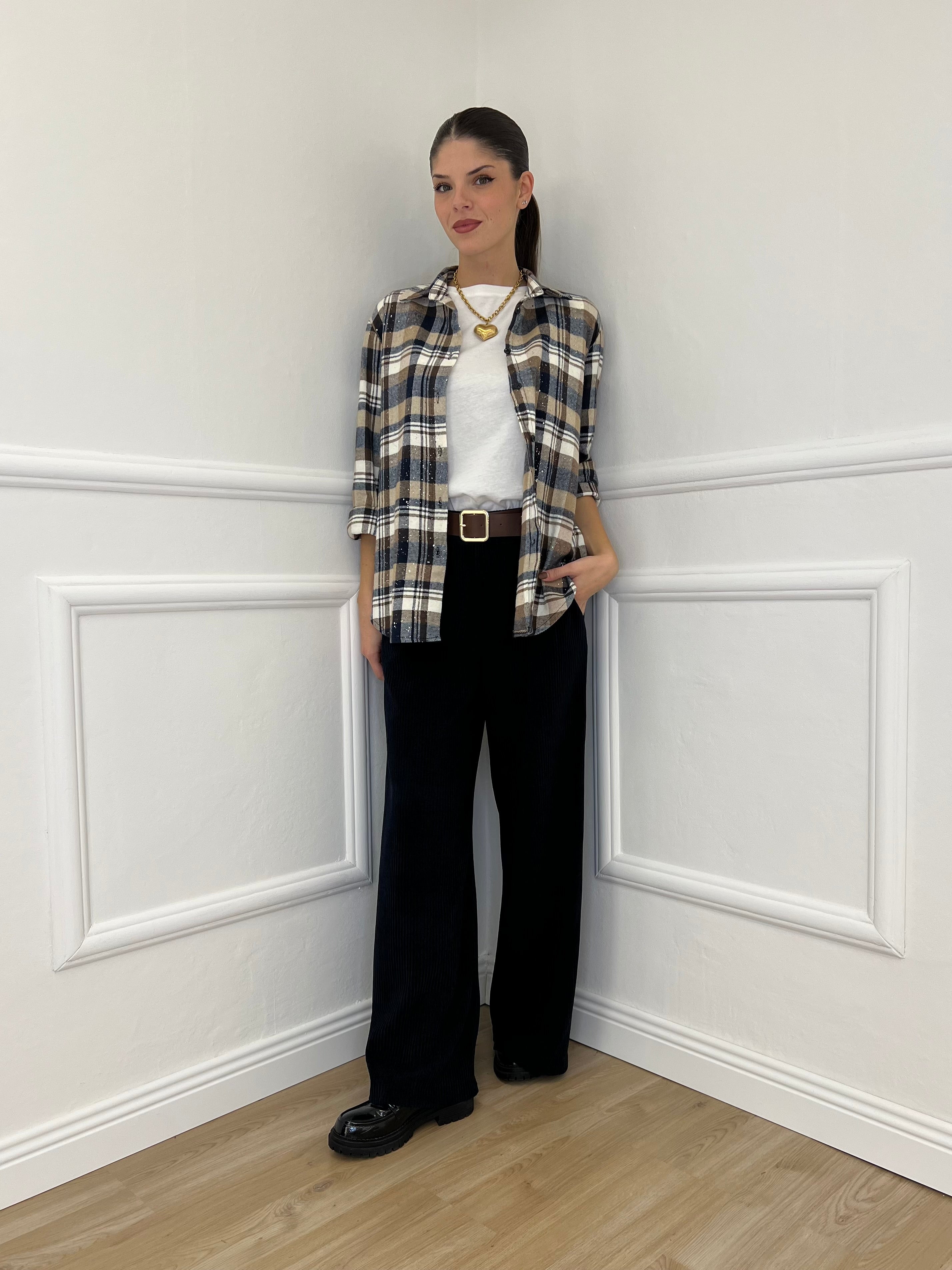 Pantalone Corduroy 6156 Blu