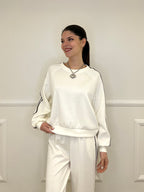 Tuta Bande Girocollo 88426 Panna