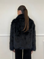 Pelliccia Zip C058 Nero