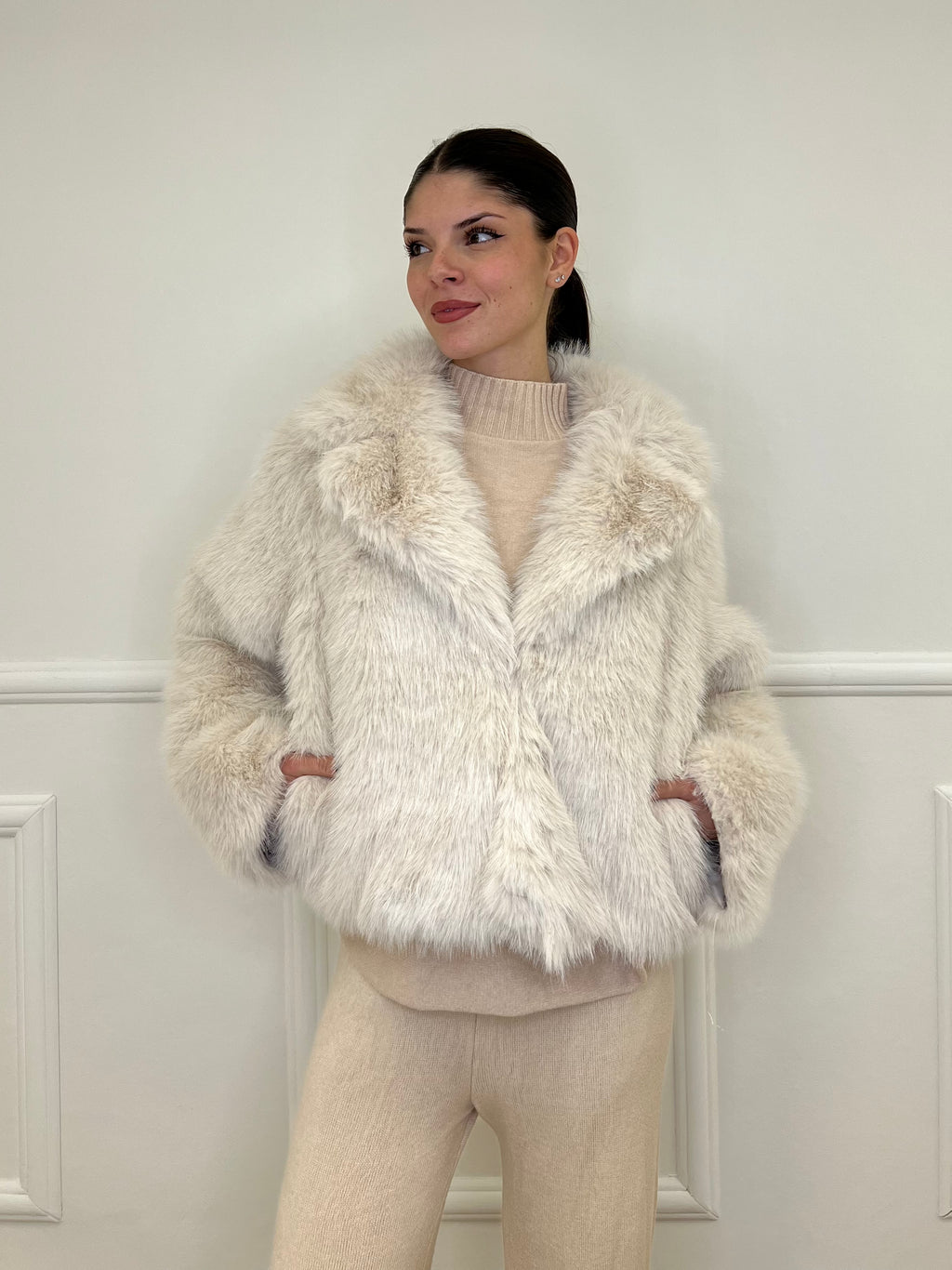 Pelliccia Over 2513 Panna