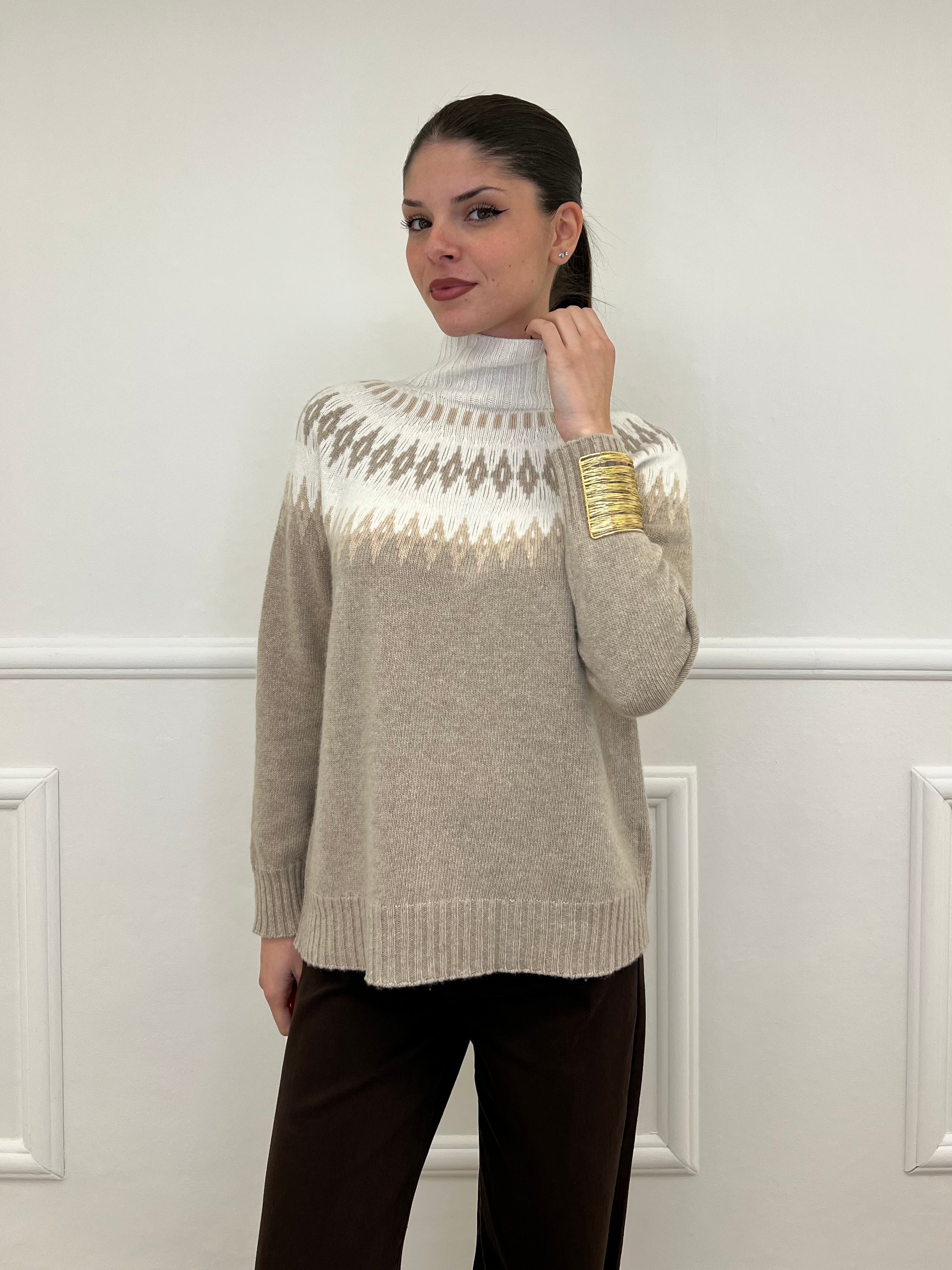 Maglia Norvegese 8240 Ecru