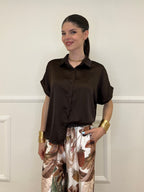 Completo Satin Pantalone Fantasia 17397 Moro