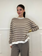 Maglia Cashmere Blend 10207 Ecru