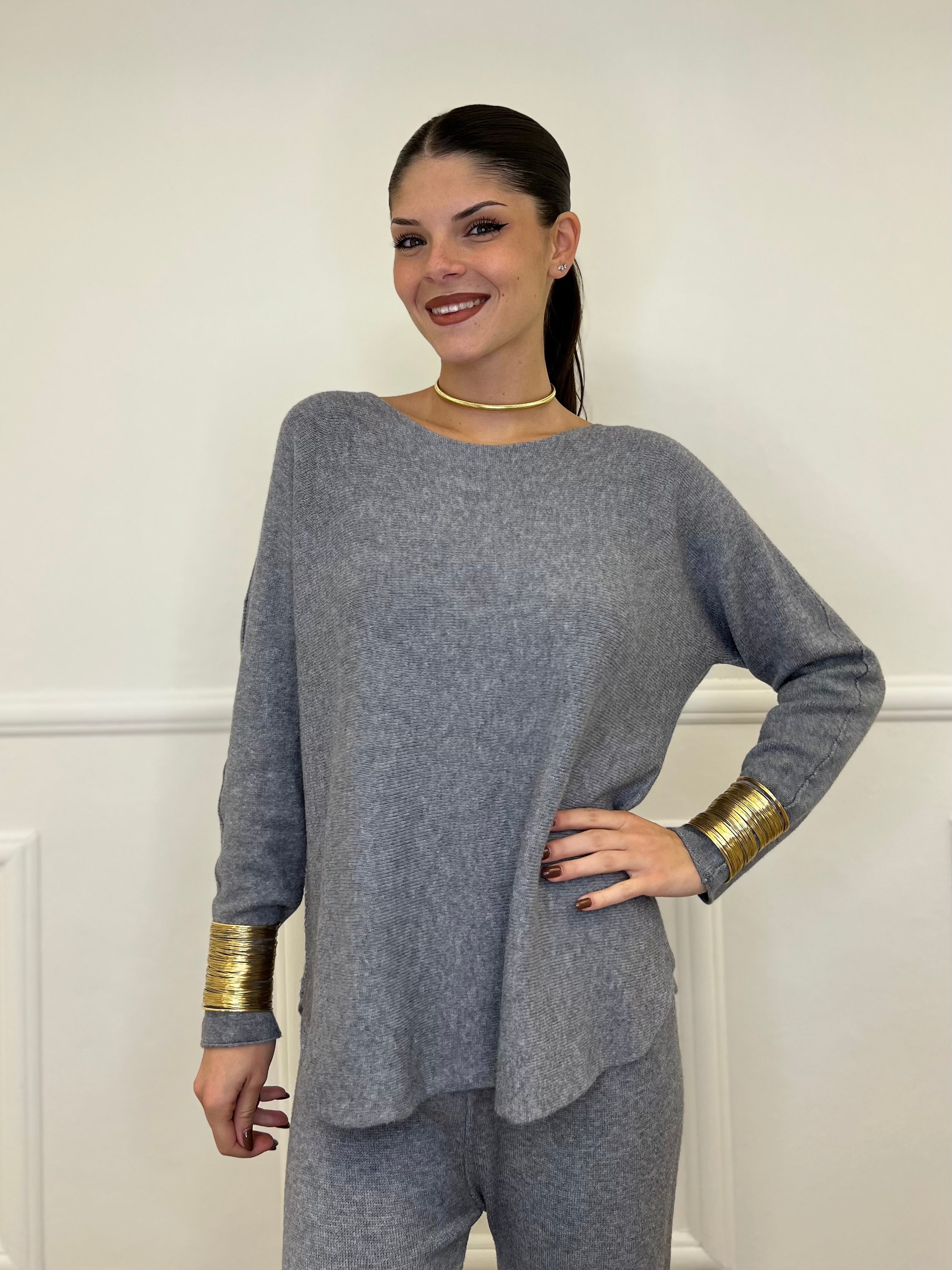 Completo Girocollo 24043 Grigio