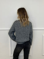 Maglia Misto Lana Paillettes 5565 Grigio