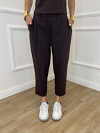 Pantalone Regular Bengalina 9230 Marrone