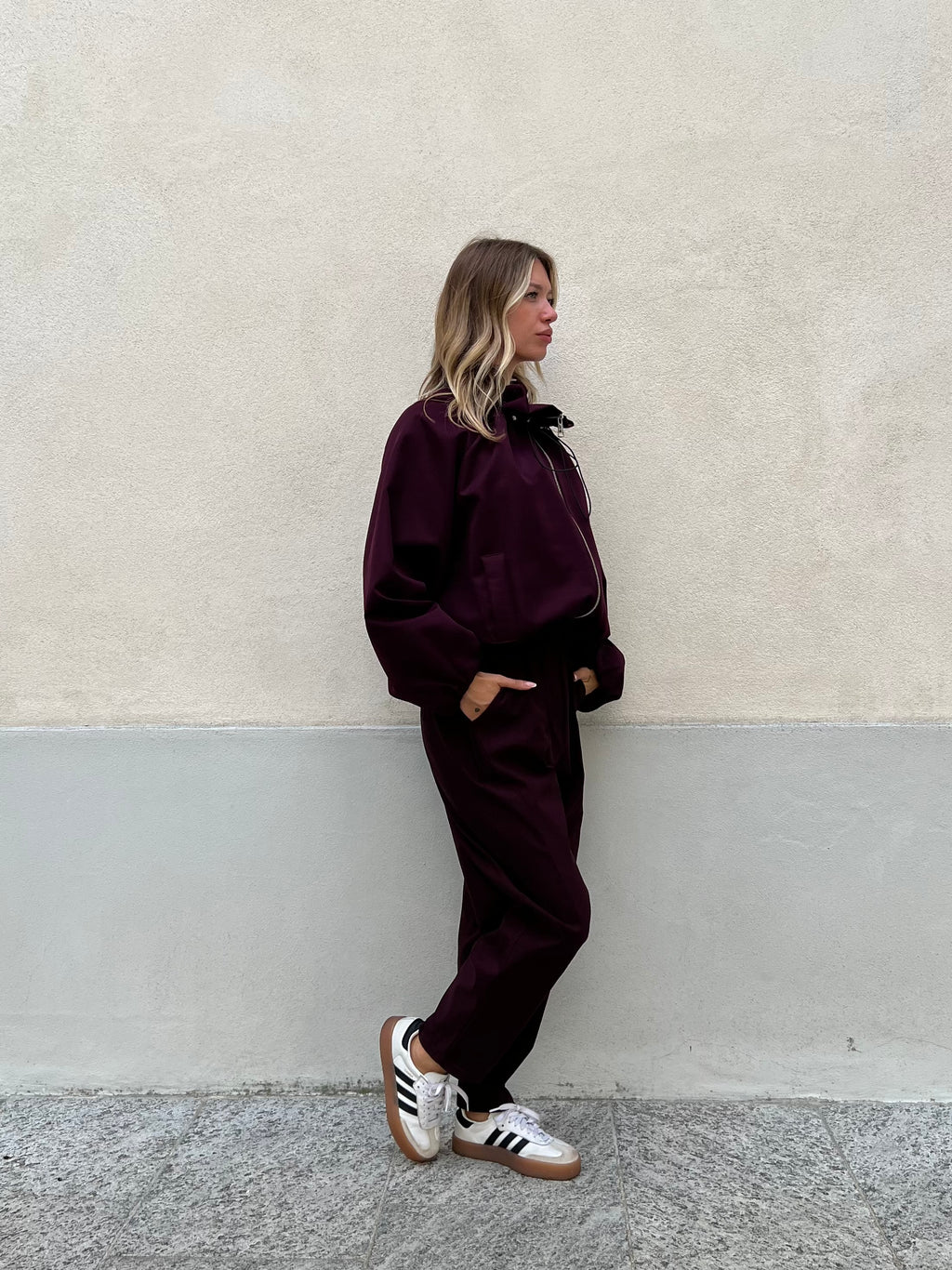 Giacca Bomber 11503 Burgundy