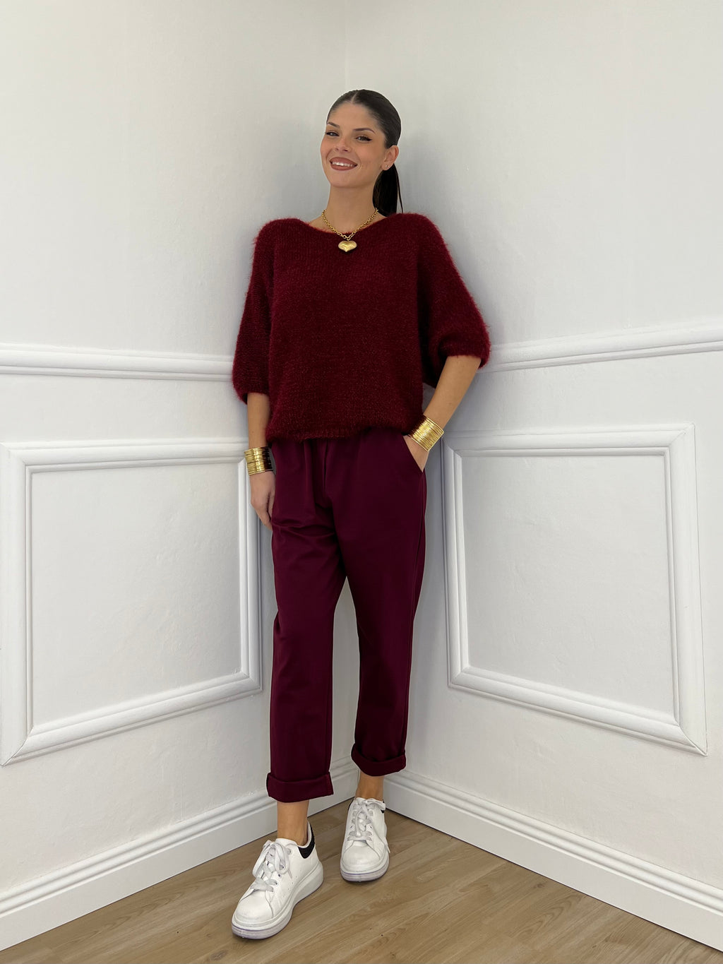 Pantalone Baggy 51013 Burgundy