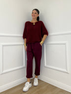 Pantalone Baggy 51013 Burgundy