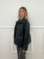 Giubbino Over Ecopelle G2651 Nero