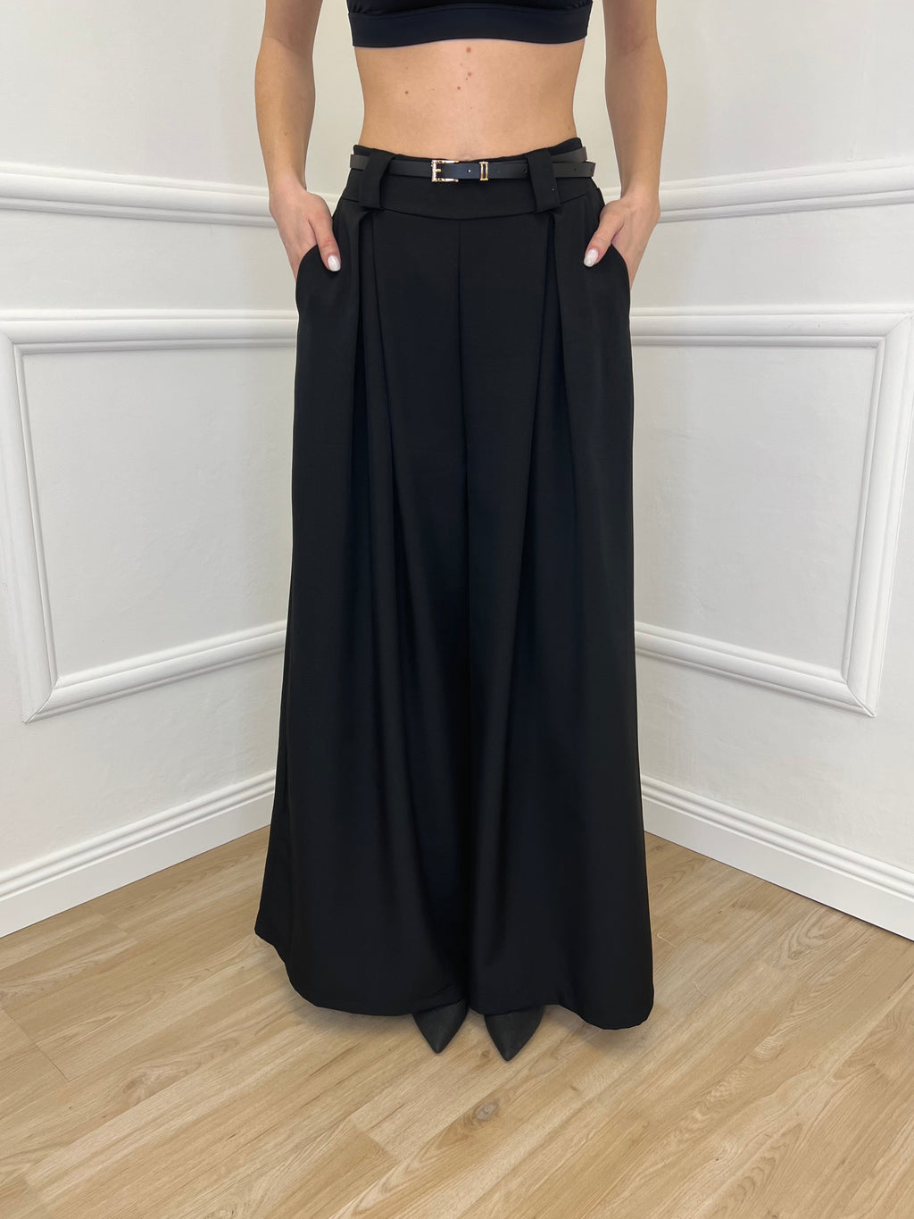 Pantalone a Palazzo 21509 Nero