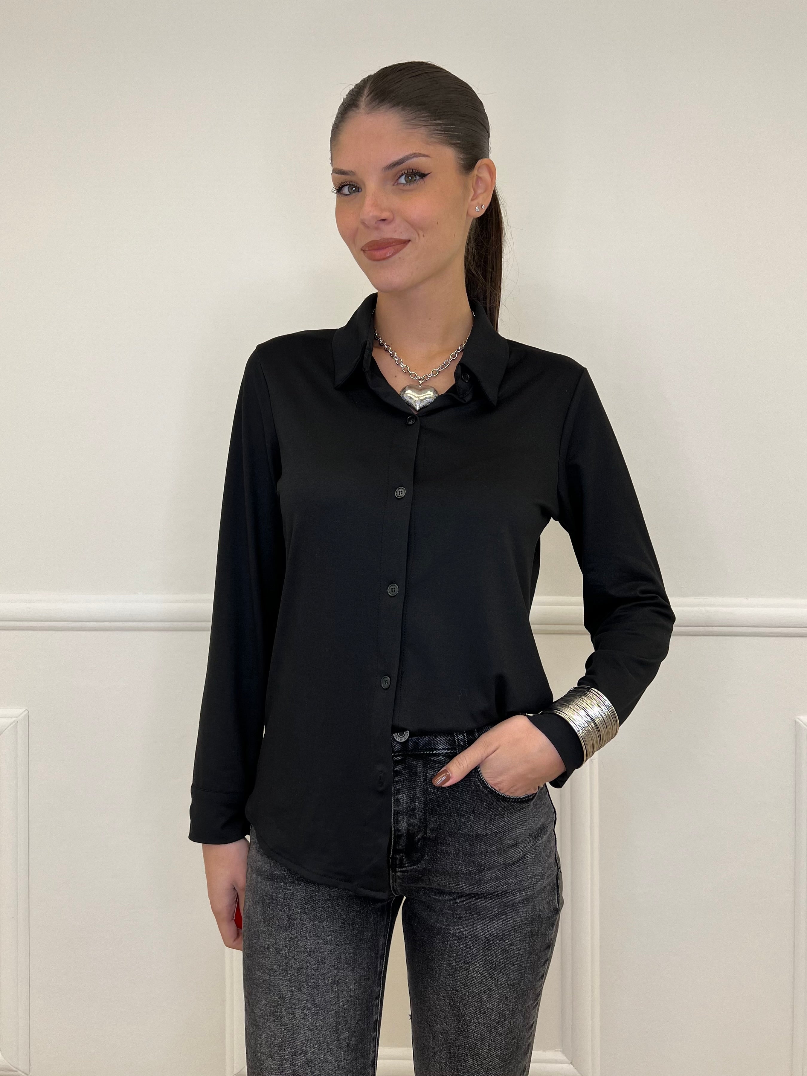 Camicia Jersey 6399 Nero