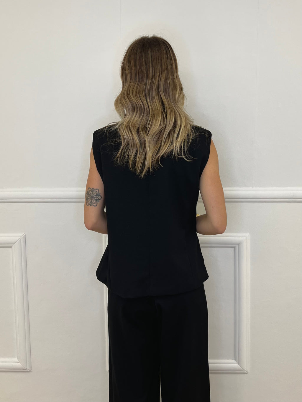 Gilet Chiusura Diagonale 2430 Nero