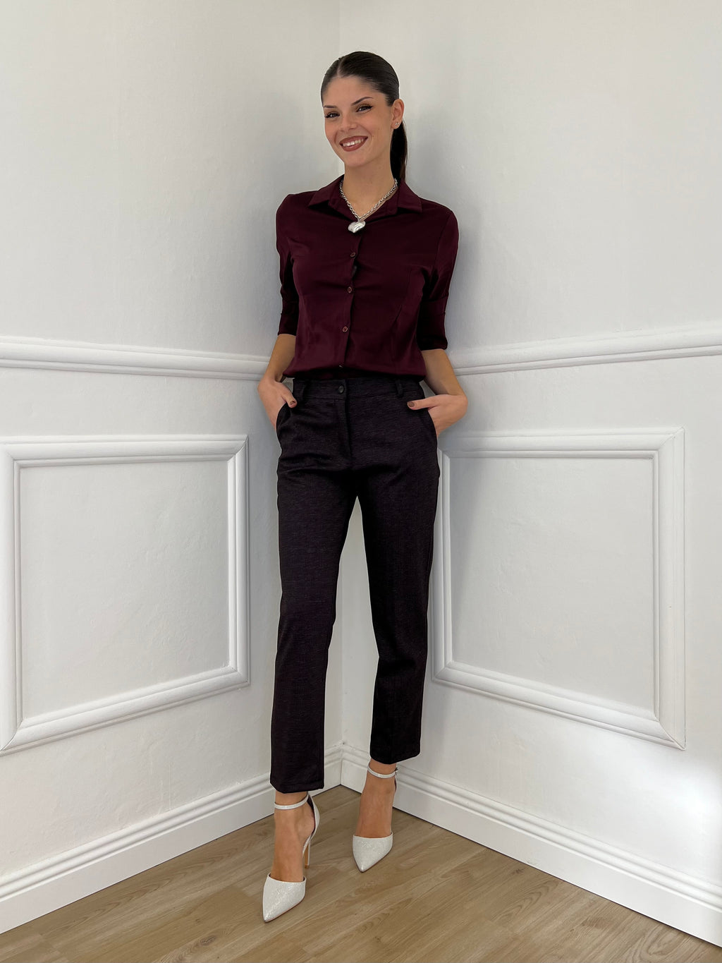 Pantalone Galles 5225 Burgundy