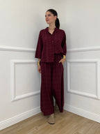 Camicia Coreana Sangallo 11392 Burgundy