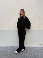 Tuta Inserti Paillettes L3110 Nero