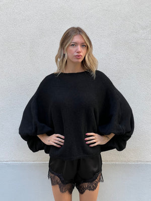 Maglia Mohair Pipistrello A132 Nero