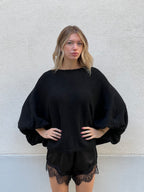 Maglia Mohair Pipistrello A132 Nero