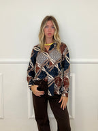 Camicia Jersey Fantasia 23001 Blu