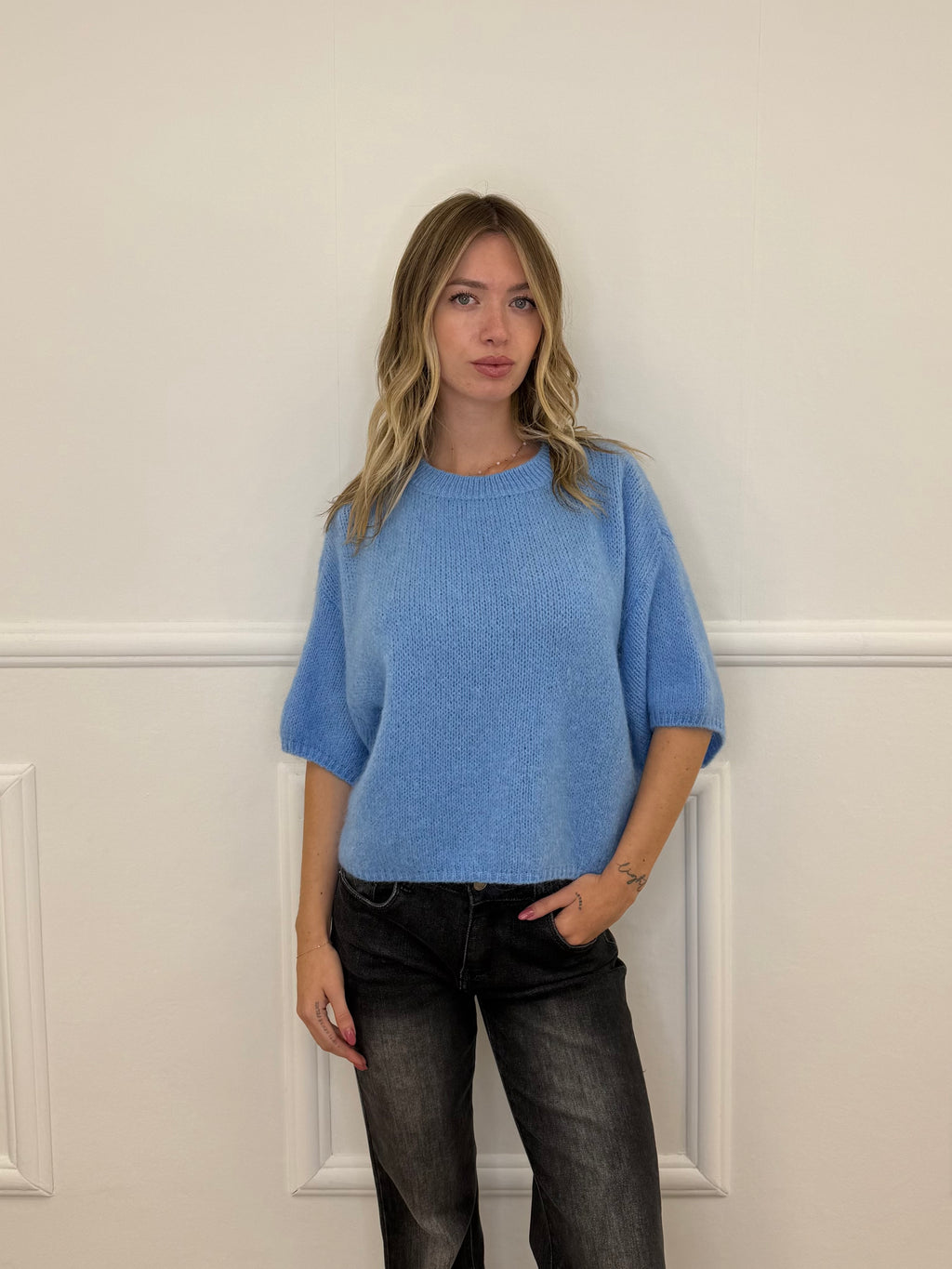 Maglia Kid Mohair e Lana 5165 Azzurro