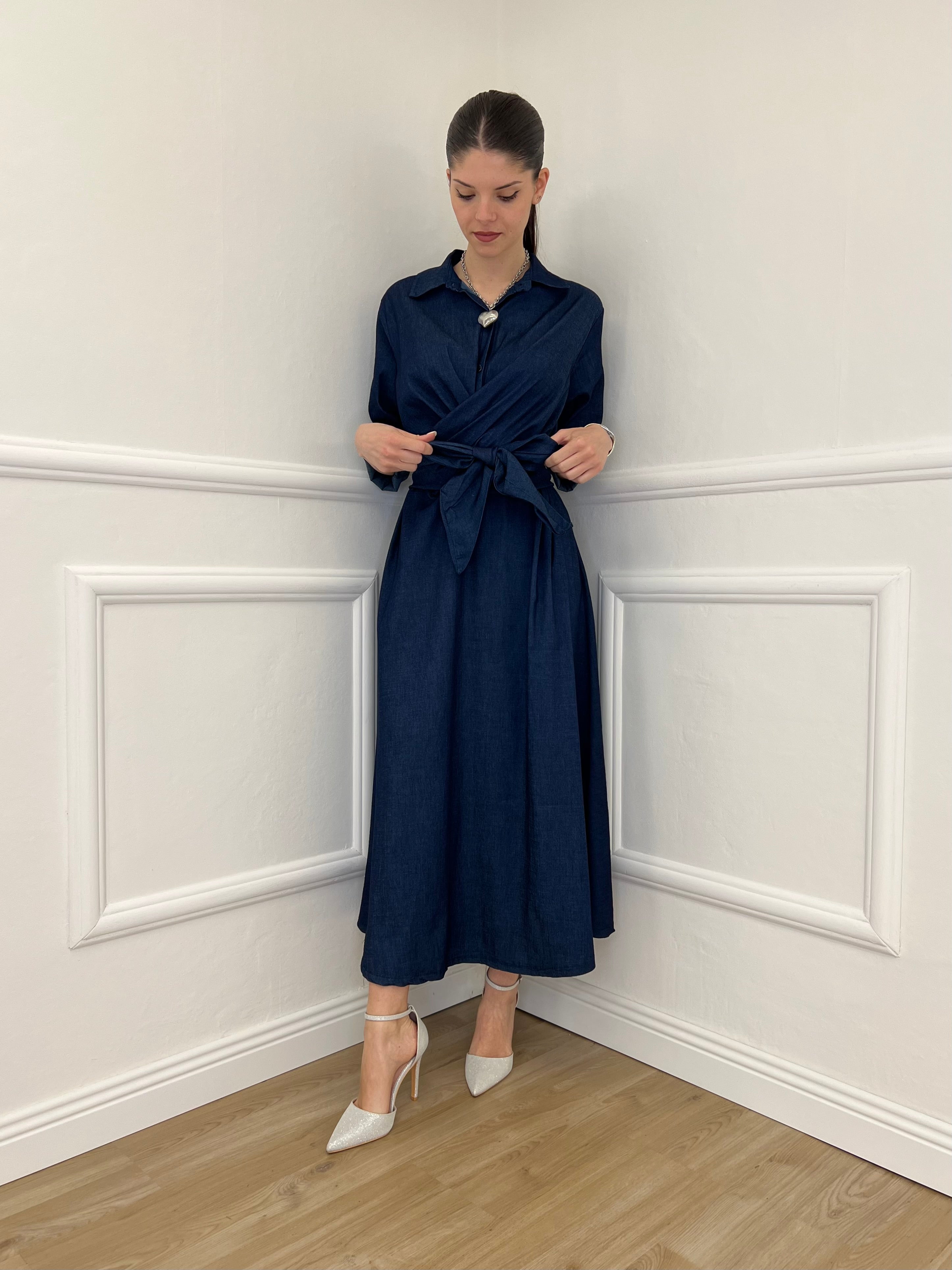 Abito Incrocio Chambray 4202