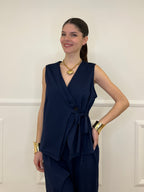 Gilet Fiocco Punto Milano 42144 Blu