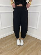 Pantalone Balloon Punto Milano 9516 Nero