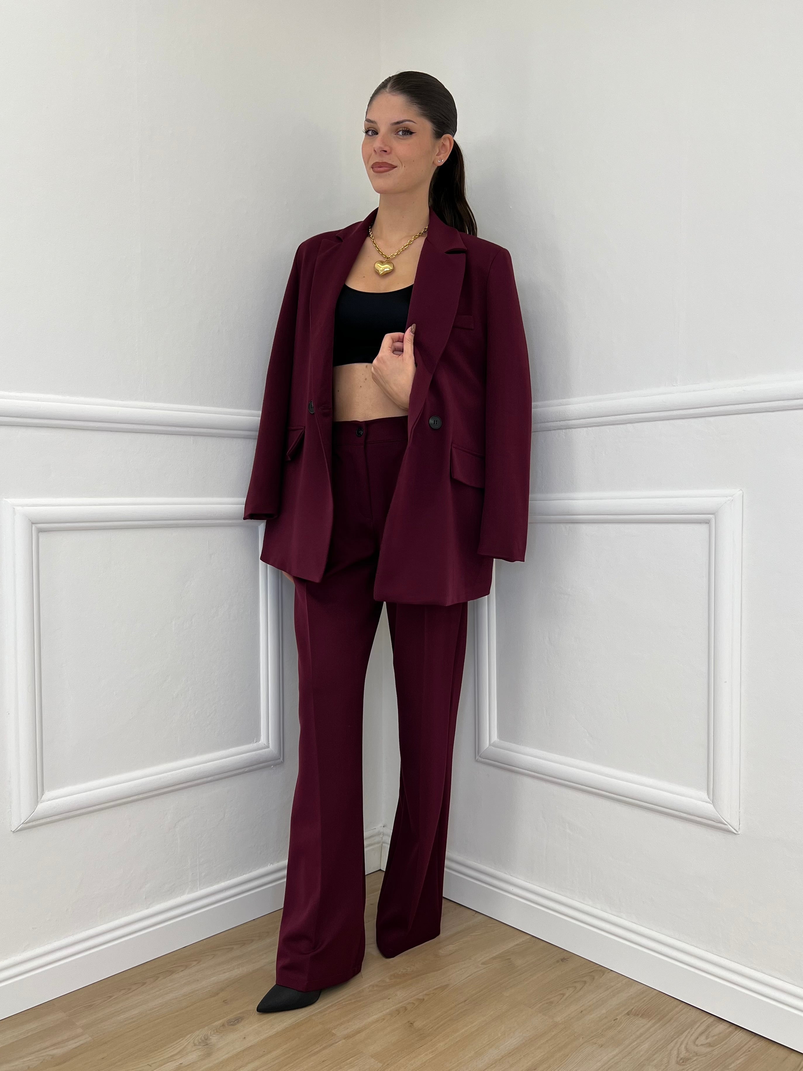 Tailleur Doppiopetto 2412 Burgundy