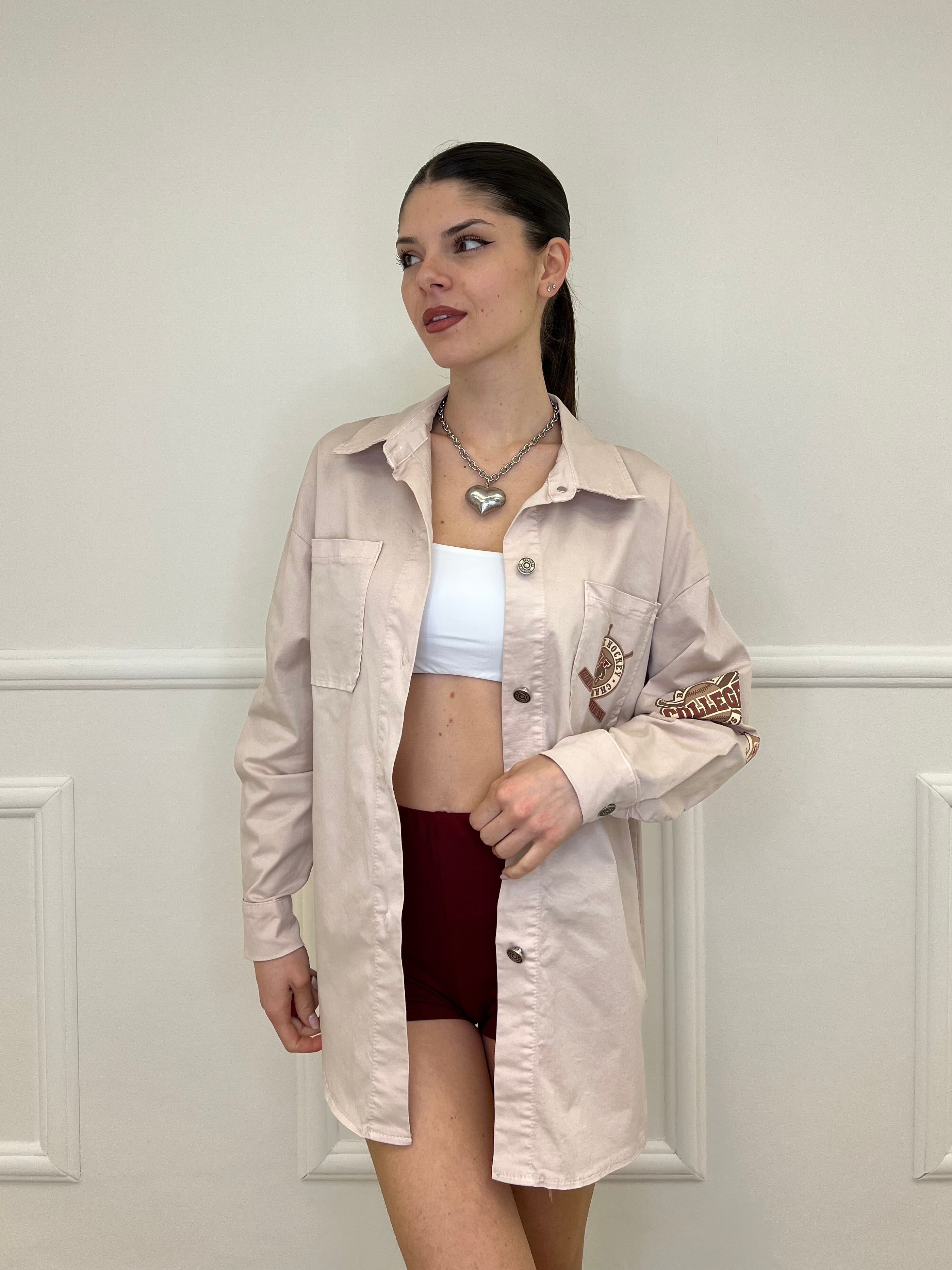 Giacca Camicia College 223606 Rosa