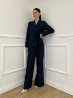 Tailleur con Fiocco 570851 Blu