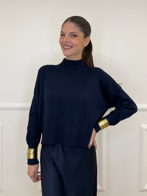Maglia Collo Vulcano DP129 Blu
