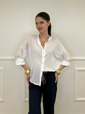 Camicia Over Coreana 3020 Bianco