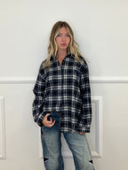 Camicia Flanella Cuore BN38 Blu