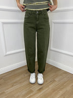 Jeans Balloon Slim 8059 Verde Militare