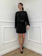 Gonna Paillettes 6081 Nero