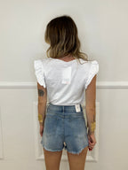 T-shirt Con Rouches 1673 Bianco