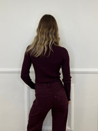 Lupetto Micro Paillettes NZ5566 Burgundy
